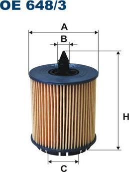 Filtron OE648/3 - Filtre à huile cwaw.fr