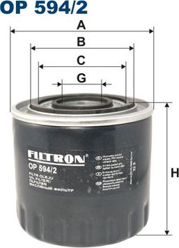 Filtron OP594/2 - Filtre à huile cwaw.fr