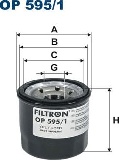 Filtron OP595/1 - Filtre à huile cwaw.fr