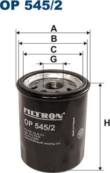 Filtron OP545/2 - Filtre à huile cwaw.fr