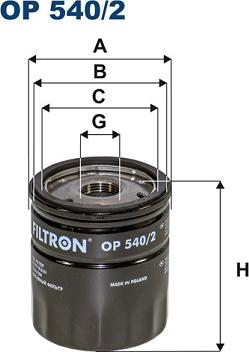 Filtron OP540/2 - Filtre à huile cwaw.fr