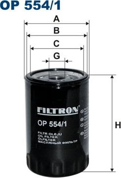 Filtron OP554/1 - Filtre à huile cwaw.fr