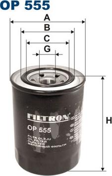 Filtron OP555 - Filtre à huile cwaw.fr