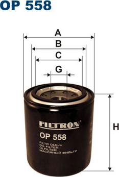 Filtron OP558 - Filtre à huile cwaw.fr