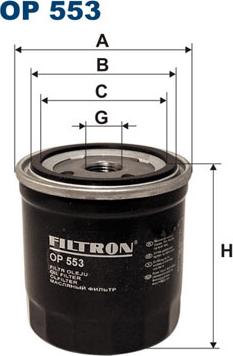 Filtron OP553 - Filtre à huile cwaw.fr