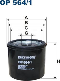 Filtron OP564/1 - Filtre à huile cwaw.fr