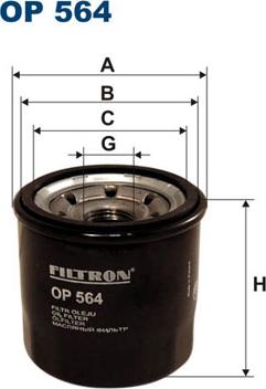 Filtron OP564 - Filtre à huile cwaw.fr