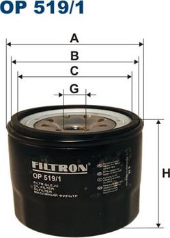 Filtron OP519/1 - Filtre à huile cwaw.fr