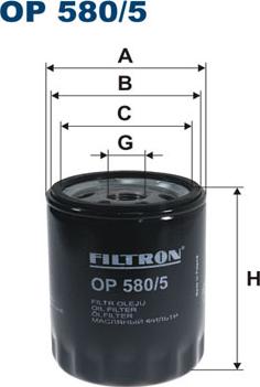 Filtron OP580/5 - Filtre à huile cwaw.fr