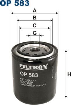 Filtron OP583 - Filtre à huile cwaw.fr