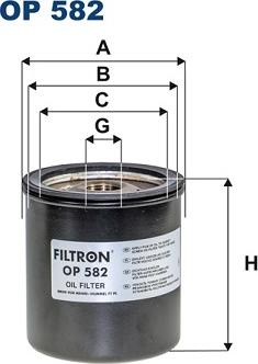 Filtron OP582 - Filtre à huile cwaw.fr