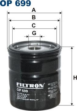 Filtron OP699 - Filtre à huile cwaw.fr