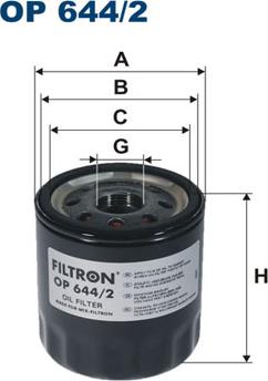 Filtron OP644/2 - Filtre à huile cwaw.fr