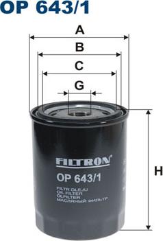 Filtron OP643/1 - Filtre à huile cwaw.fr