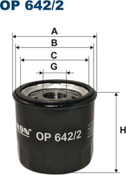 Filtron OP642/2 - Filtre à huile cwaw.fr