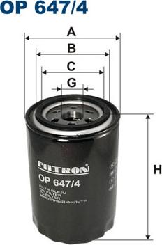 Filtron OP647/4 - Filtre à huile cwaw.fr