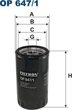 Filtron OP647/1 - Filtre à huile cwaw.fr