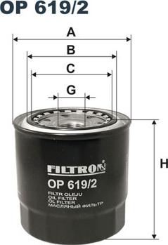 Filtron OP619/2 - Filtre à huile cwaw.fr