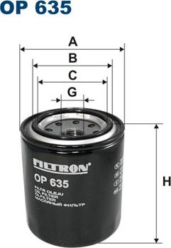 Filtron OP635 - Filtre à huile cwaw.fr