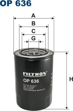 Filtron OP636 - Filtre à huile cwaw.fr