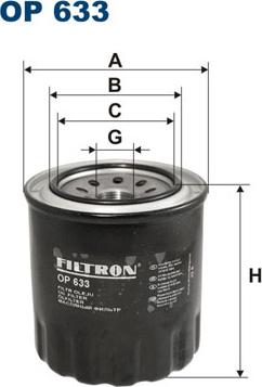 Filtron OP633 - Filtre à huile cwaw.fr