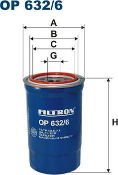 Filtron OP632/6 - Filtre à huile cwaw.fr