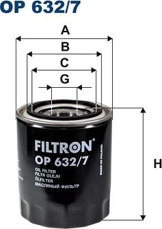 Filtron OP632/7 - Filtre à huile cwaw.fr