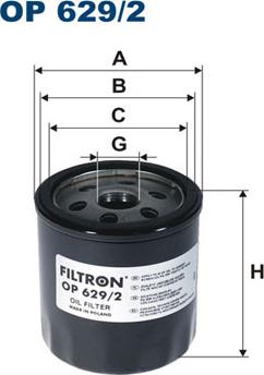 Filtron OP629/2 - Filtre à huile cwaw.fr