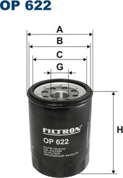 Filtron OP622 - Filtre à huile cwaw.fr