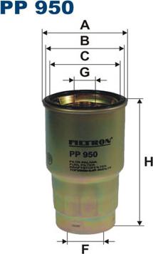 Filtron PP950 - Filtre à carburant cwaw.fr