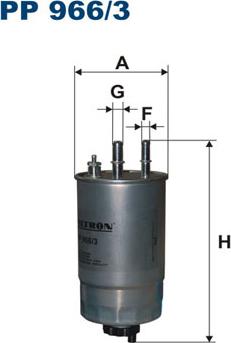 Filtron PP966/3 - Filtre à carburant cwaw.fr