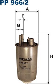 Filtron PP966/2 - Filtre à carburant cwaw.fr