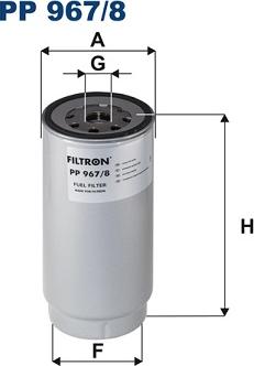 Filtron PP 967/8 - Filtre à carburant cwaw.fr