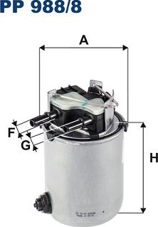 Filtron PP 988/8 - Filtre à carburant cwaw.fr