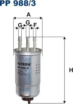 Filtron PP988/3 - Filtre à carburant cwaw.fr