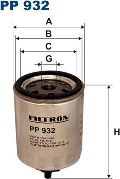 Filtron PP932 - Filtre à carburant cwaw.fr