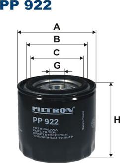 Filtron PP922 - Filtre à carburant cwaw.fr