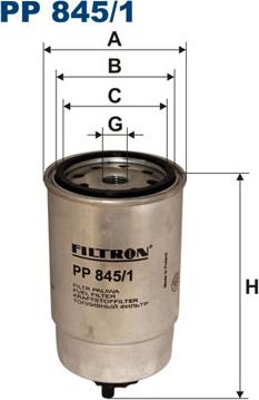 Filtron PP845/1 - Filtre à carburant cwaw.fr