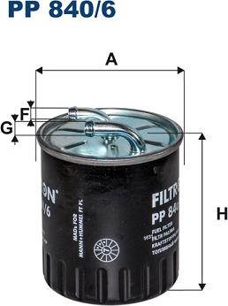 Filtron PP840/6 - Filtre à carburant cwaw.fr