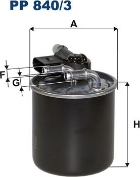 Filtron PP840/3 - Filtre à carburant cwaw.fr