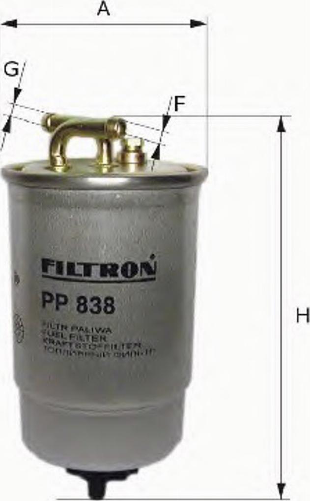 Filtron PP 841/6 - Filtre à carburant cwaw.fr