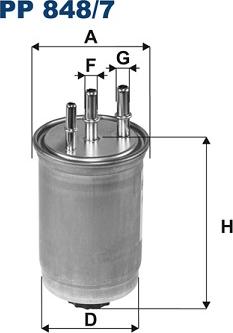 Filtron PP 848/7 - Filtre à carburant cwaw.fr