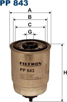 Filtron PP843 - Filtre à carburant cwaw.fr