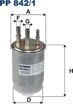 Filtron PP 842/1 - Filtre à carburant cwaw.fr