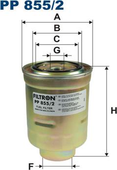 Filtron PP855/2 - Filtre à carburant cwaw.fr