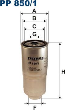 Filtron PP850/1 - Filtre à carburant cwaw.fr