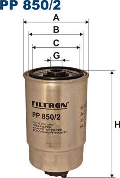 Filtron PP850/2 - Filtre à carburant cwaw.fr