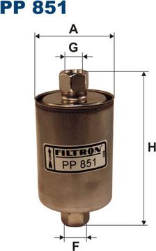 Filtron PP851 - Filtre à carburant cwaw.fr