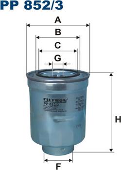 Filtron PP852/3 - Filtre à carburant cwaw.fr