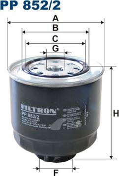 Filtron PP852/2 - Filtre à carburant cwaw.fr